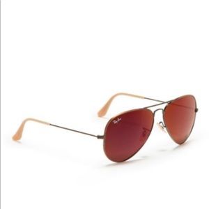 RayBan Cranberry Aviators